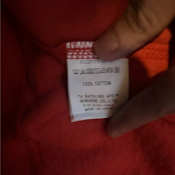 Double shark Red bape hoodie - Picture 6 of 6